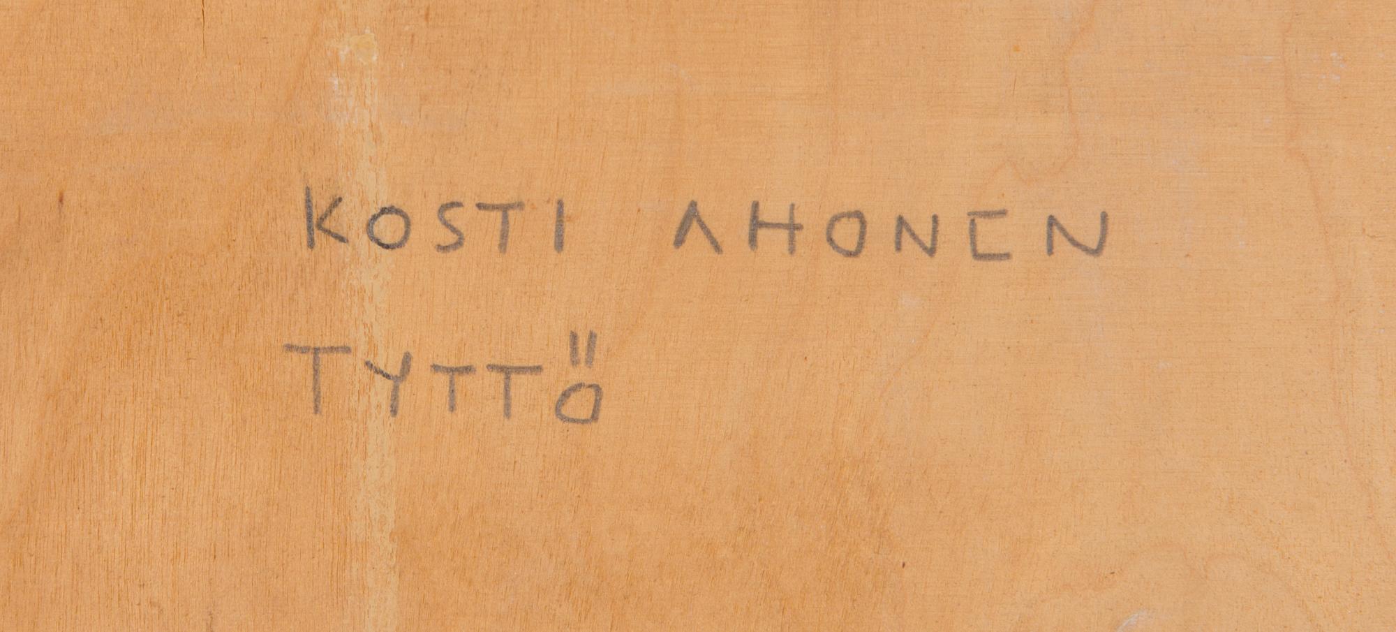 KOSTI AHONEN, mosaic, a tergo signed.