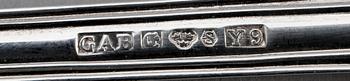 BESTICK, 50 st, silver, "Olga", GAB, Stockholm. Mestadels 1960/70-tal.