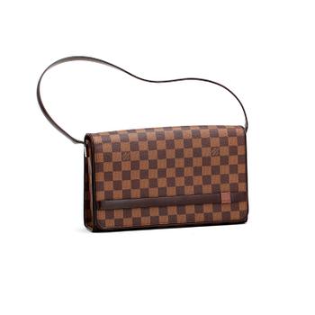 438. LOUIS VUITTON, a damier ebene shoulder bag, "Tribeca Long".