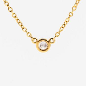 Tiffany & Co, Elsa Peretti, kaulakoru, "Diamonds by the Yard", 18K kultaa ja  timantti noin 0.05 ct.