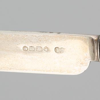 Bestick, 12 st, silver, London, England, 1858.