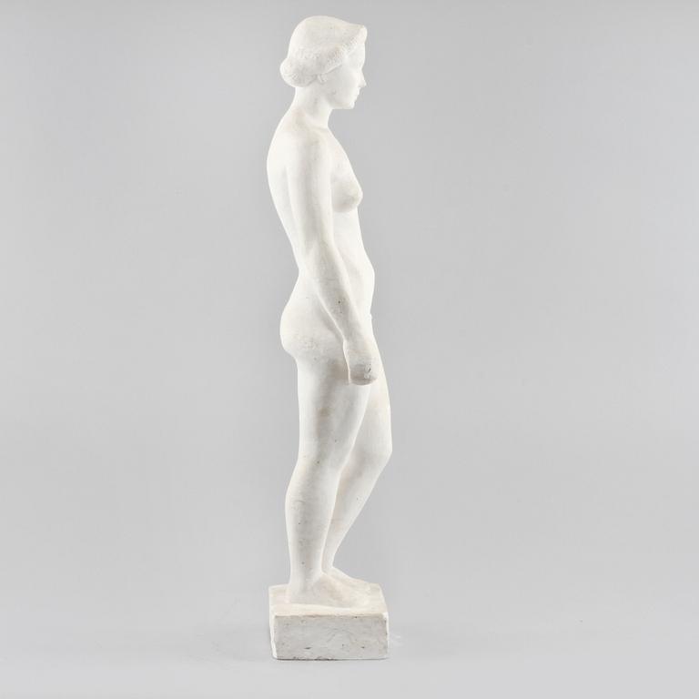 SKULPTUR, gips, monogramsignerad H.E, omkring 1900-talets mitt.