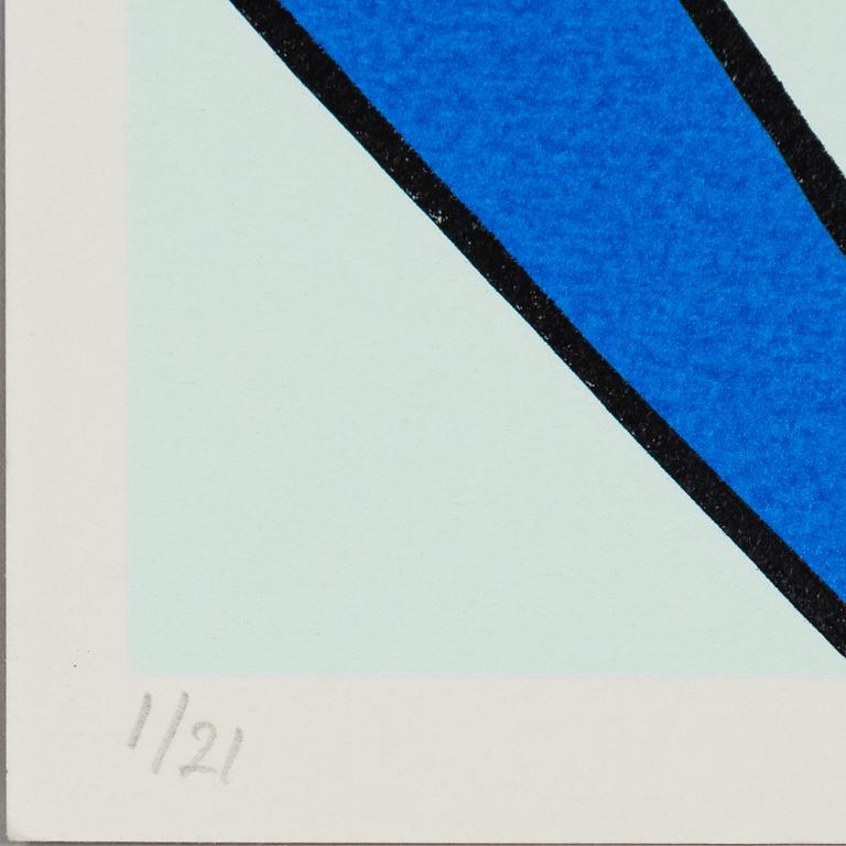 A serigraphy by Olle Baertling, numbered 1/21.