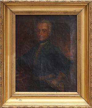 OKÄND KONSTNÄR, olja på duk 1700-tal.