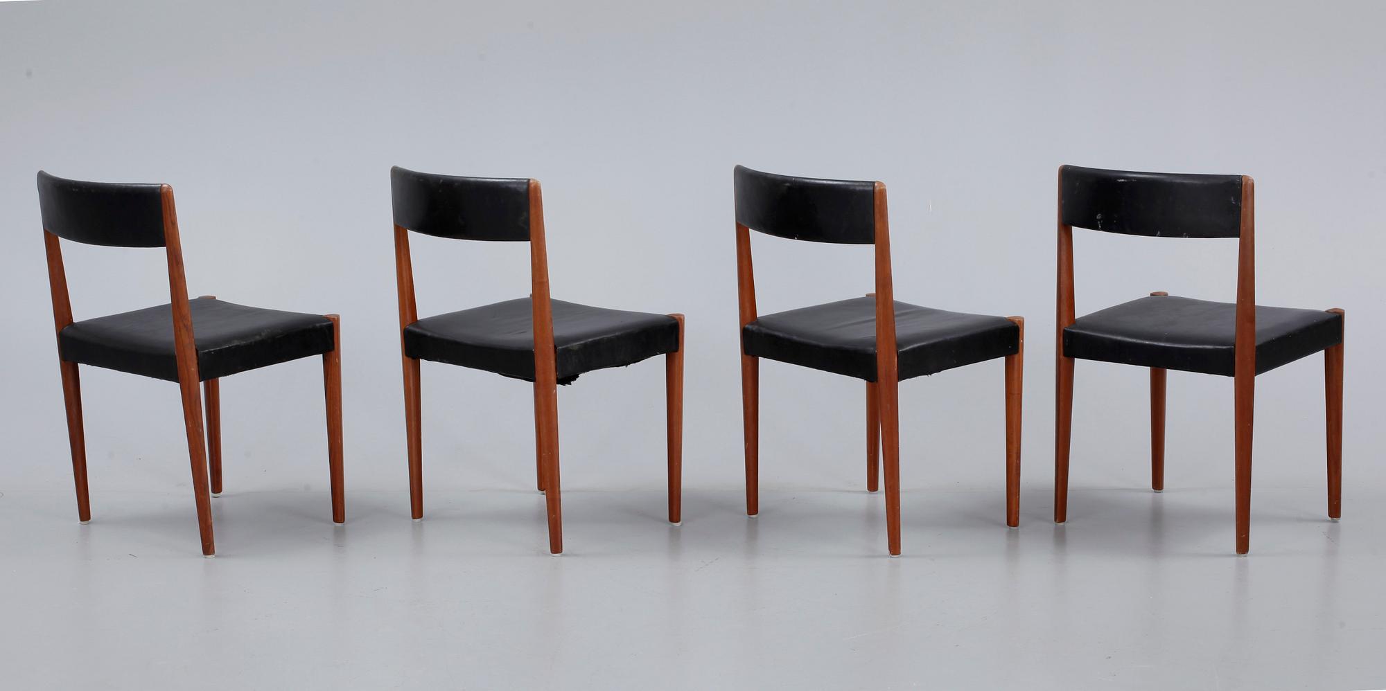 STOLAR, 4 st, Aage Schmidt Christensen, Fritz Hansen, Danmark, 1900-talets andra hälft.