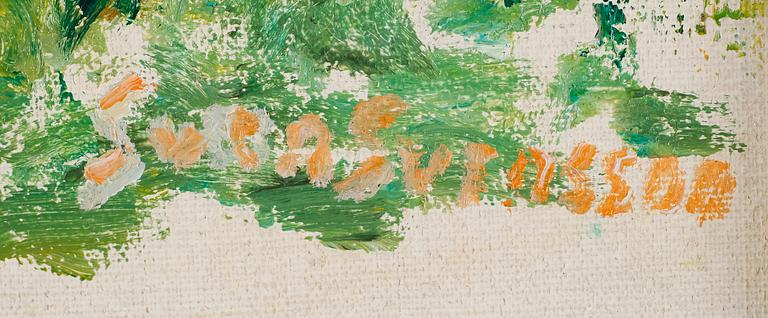 SVEN SVENSSON, olja på pannå, signerad.