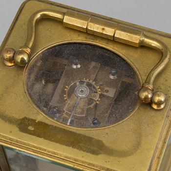 Late 19th Century French Aiguilles Gilt Brass Carriage Clock.