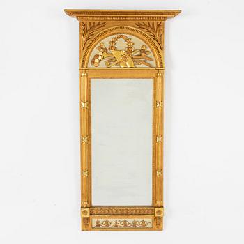 A late Gustavian mirror, of the maker Carl Fredrik Thim, Stockholm (1781-1834).