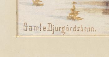 Fredrik Isberg, "Old Djurgården Bridge".