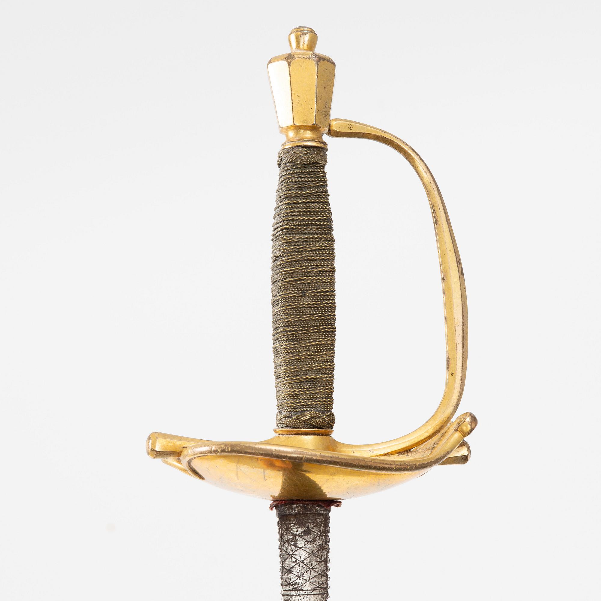 A smallsword, 18th century.