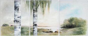 Inge Pettersson, "Vårbjörk" (Kevätkoivut), triptyykki.