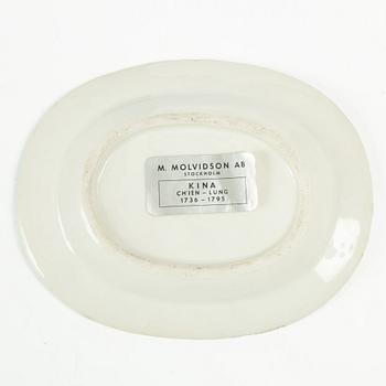 Smörterrin med lock och fat, Kina, Qing dynastin, Qianlong (1736-95).