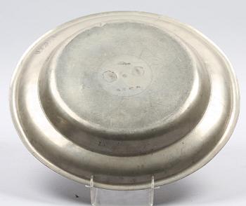 SKÅLFAT, 2 st, tenn, Carl Eric Anström, 1866 resp 1876 Växjö,