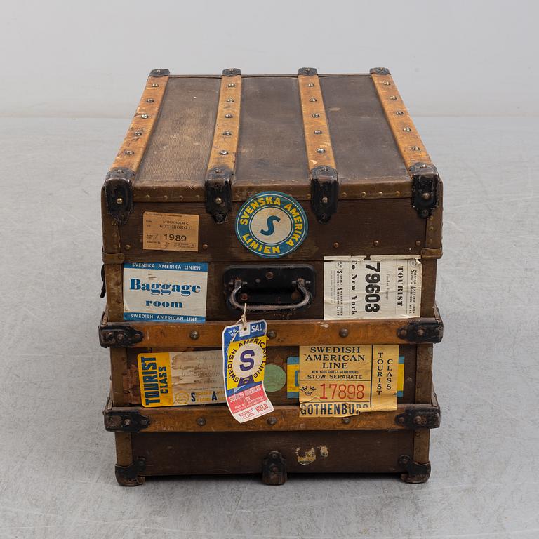 An early 20th century trunk.