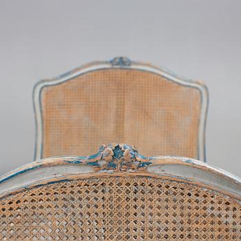 Two headboards and two bedfeet, Louis XV 18th century.