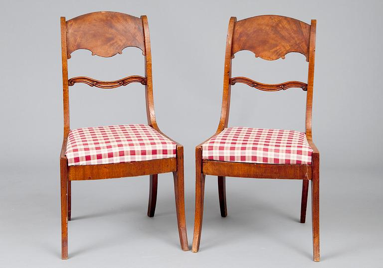 A PAIR OF CHAIRS.