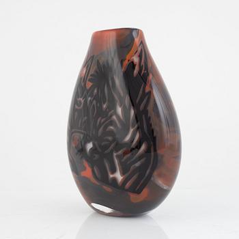 Robert Oldergaarden, a unique 'graal' vase, Oldergaard Glashytta.