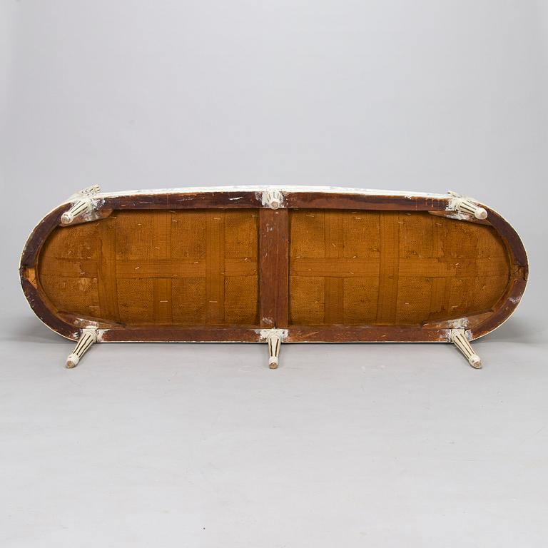 A Gustavian sofa, early 19th century.