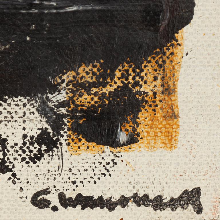 Gösta Wallmark, oil on canvas, signed. dated -61 verso.