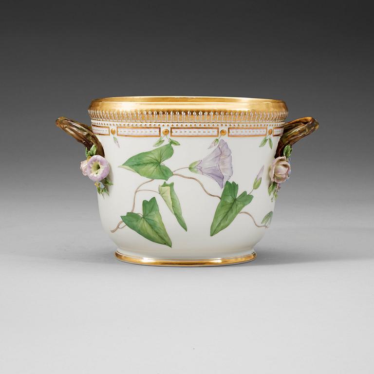 Royal Copenhagen, A Royal Copenhagen 'Flora Danica' wine cooler, Denmark, 20th Century.