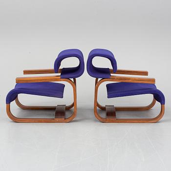 JAN BOCAN, armchairs, a pair, second half of the 20th century.