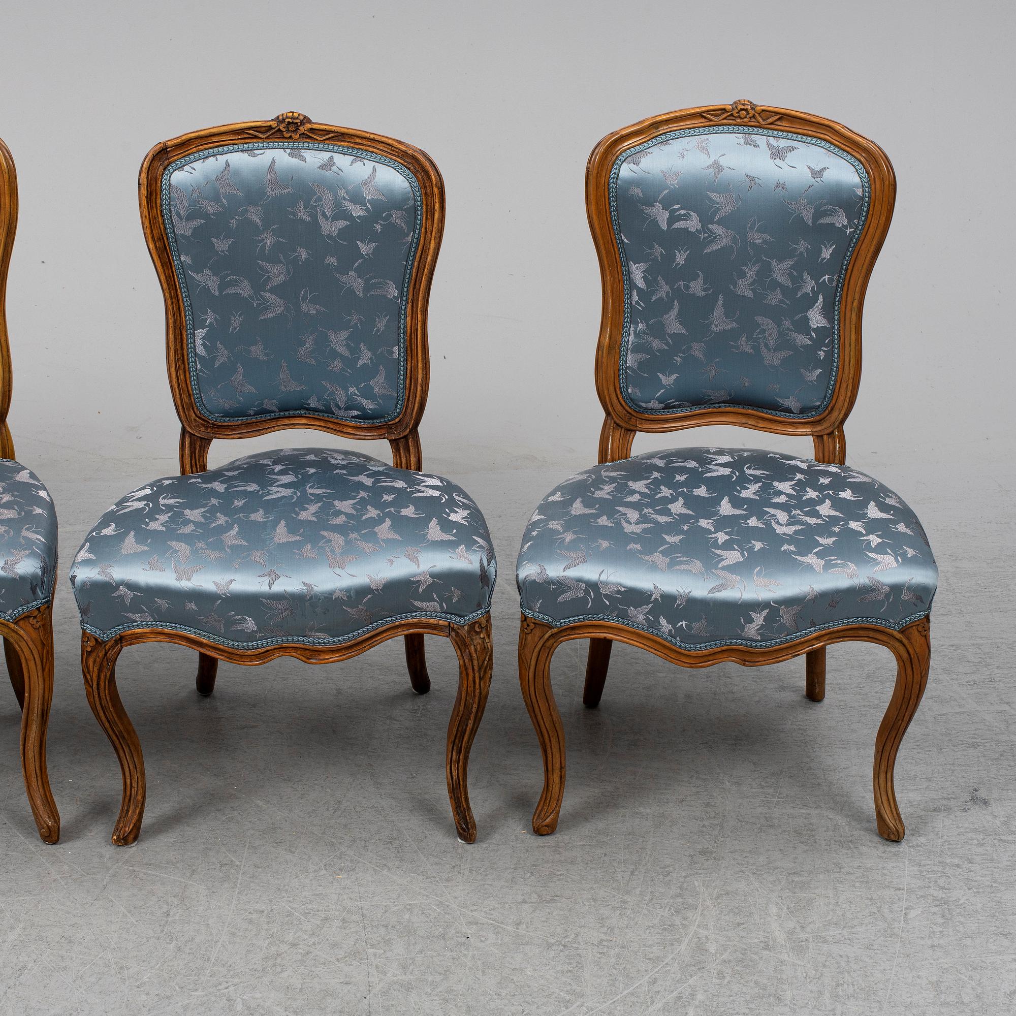 Four French chairs, 19th ct.