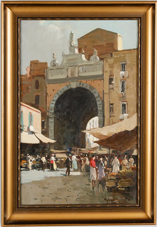 LAZZARO PASINI, 2 st, olja på pannå, sign.