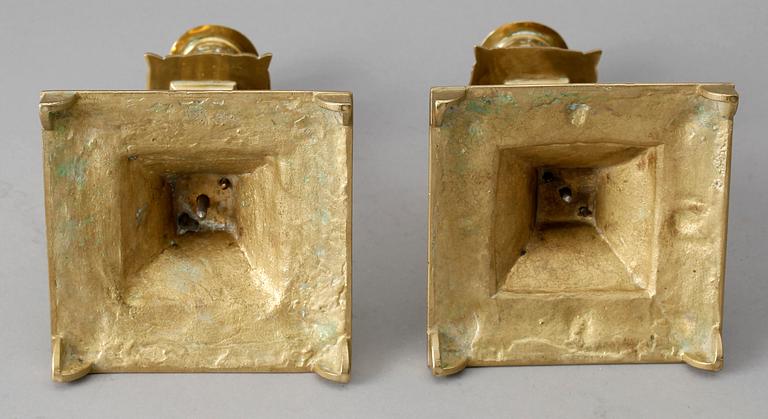 LJUSSTAKAR, 2+2, malm, 1900-tal.