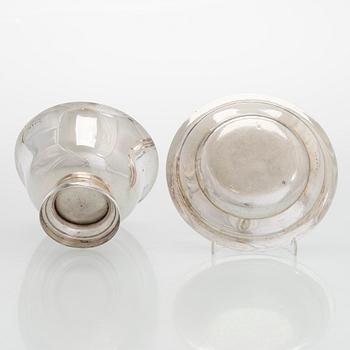 A Swedish parcel-gilt sauceboat, Johan Petter Hedman, Norrköping 1833.