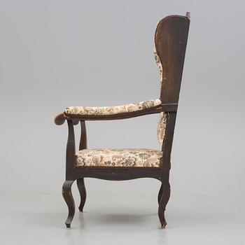 KARMSTOL, senbarock. Troligen Sydeuropa, 1700-talets andra hälft.