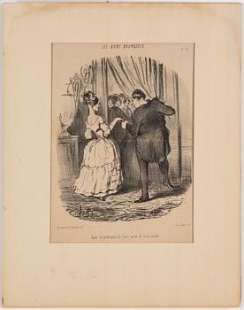 HONORÉ DAUMIER, lithographs, 7, stamped signature.