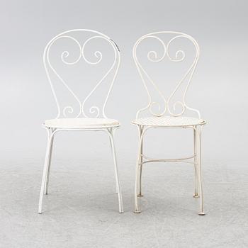4 + 2 garden chairs, partly "Classic chair no 1" Byarums Bruk.