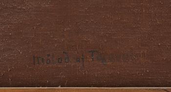 Johan Pasch Hans krets, "Stilleben med spaniel som jagar änder" ("Vattnet").