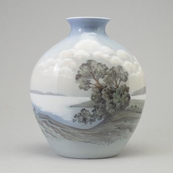 A porcelain vase by Bing & Grøndal, Denmark.