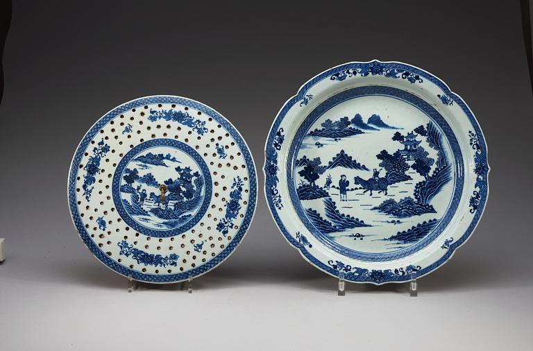 FAT med SIL, kompaniporslin. Qing dynastin, Qianlong (1736-95).