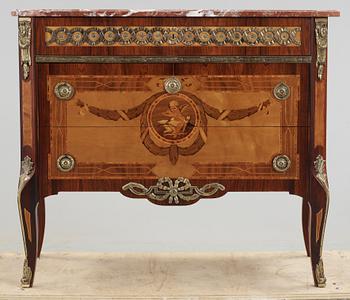 BYRÅ, gustaviansk stil, omkr 1900-talets mitt.