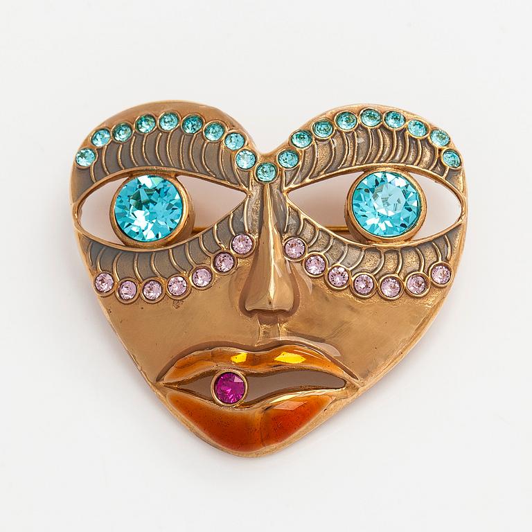 Schiaparelli, brooch, 'Coeur visage', 2017.