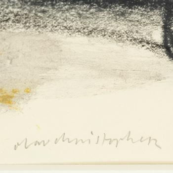 OLAV CHRISTOPHER JENSSEN, signed and dated 7 dec. 1982, mixed media on paper.