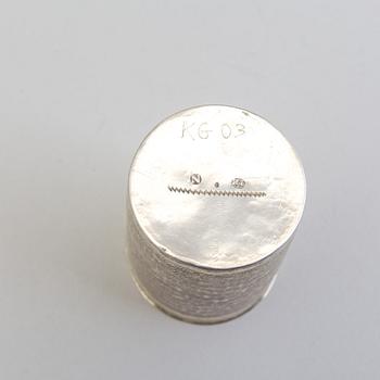 A German 17th century silver-gilt beaker, mark of Johann Höfler, Nürnberg.