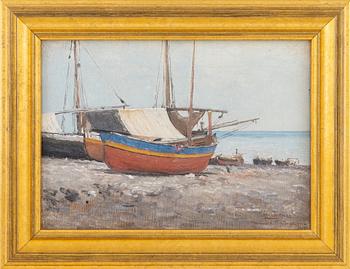 Axel Lindman, oil on canvas, signed and dated 91.