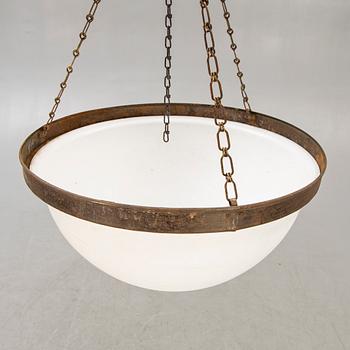 A 1930740s Swedish Grace ceiling pendant.