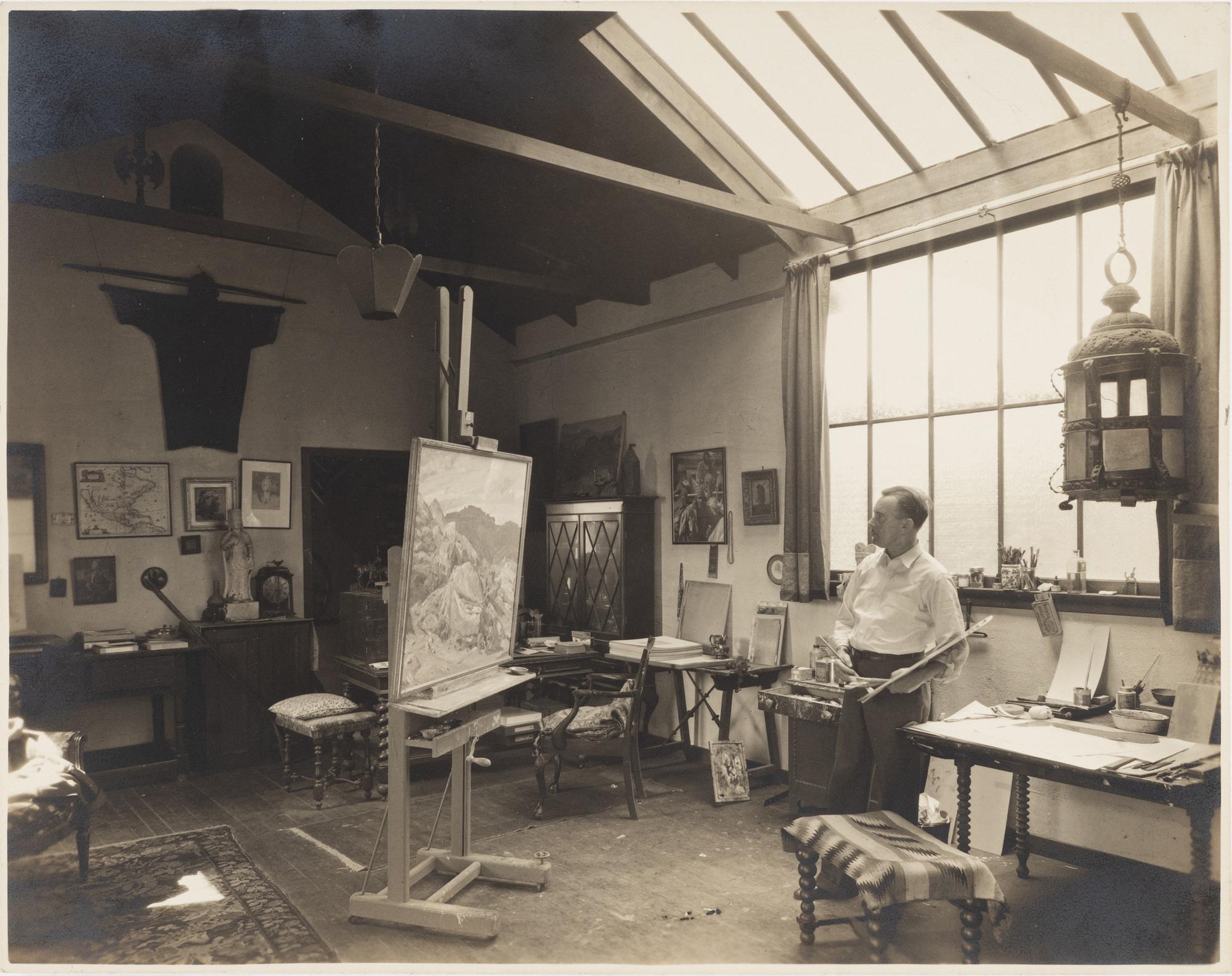Carl Oscar Borg, gouache och akvarell, signerad och daterad Cairo 1911 samt fotoalbum.