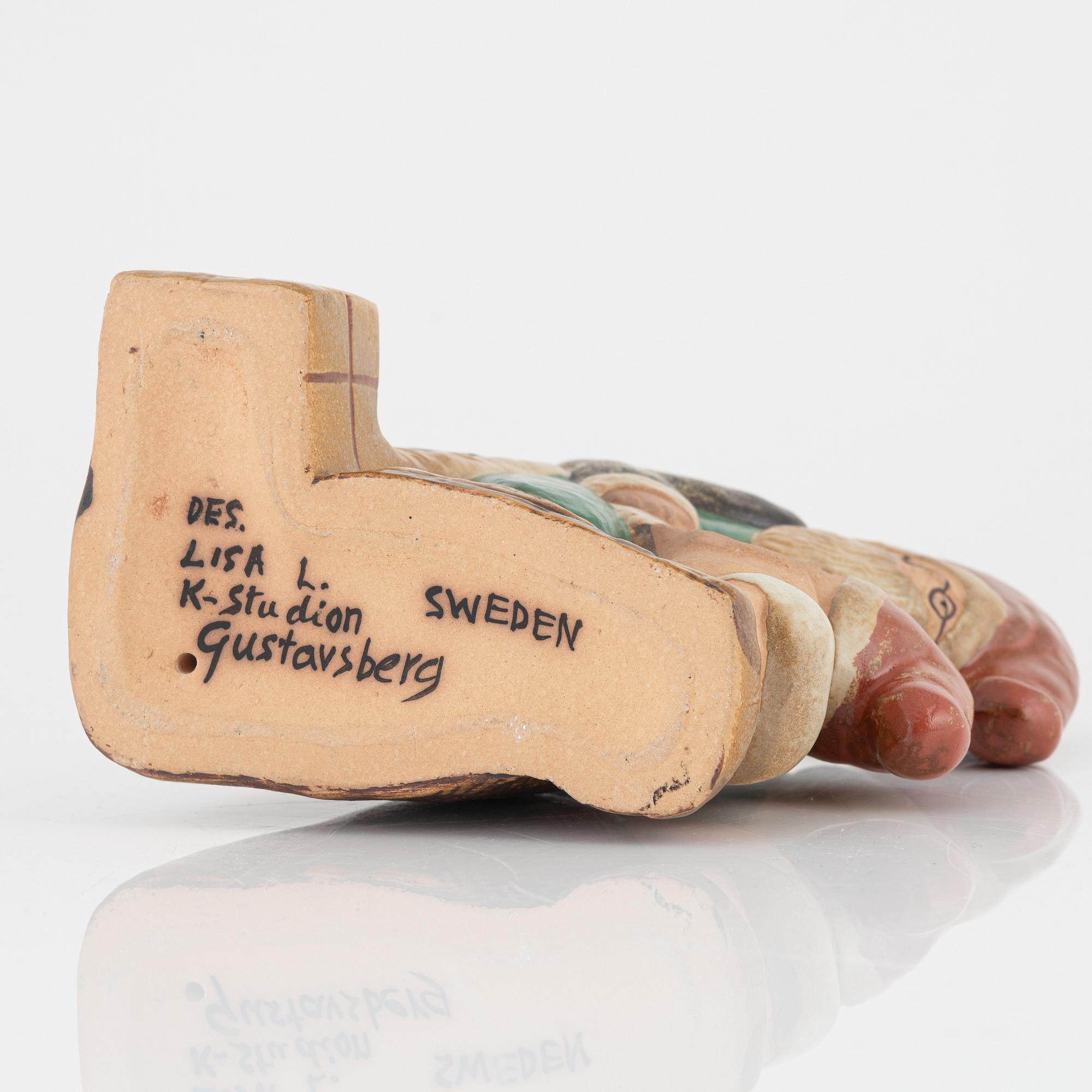 A Lisa Larson stoneware figurine for Gustavsberg, Sweden.