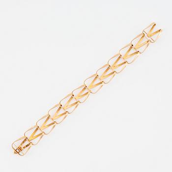 Anders Högberg, an 18K gold bracelet "Hula-hula", Göteborg 1968.