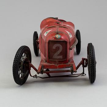 A red tinplate CIJ Alfa Romeo P2, France, ca 1930.