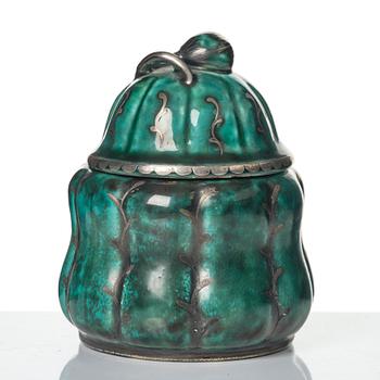 Wilhelm Kåge, a collection of ceramic, mostly "Argenta", 49 pieces, Gustavsberg, Sweden, 1930's-60's.
