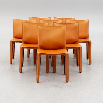 Mario Bellini, a set of  8 pcs, model "412 CAB", chairs, Cassina, Italy.