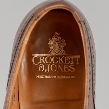 CROCKET & JONES, brogues, Chestnut burnished calf leather sole, England, size 45 (10,5).