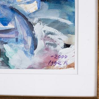Igge Karlsson, watercolour, signed and dated 2000.