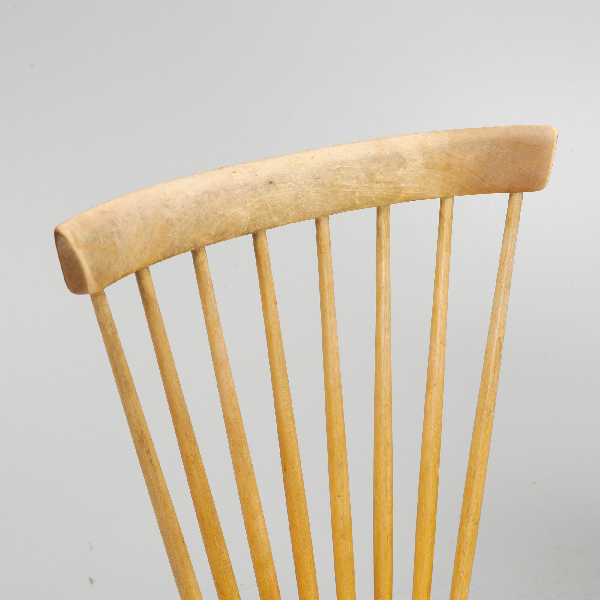 Carl Malmsten, stolar, 4 st, "Lilla Åland", 1900-talets andra hälft.